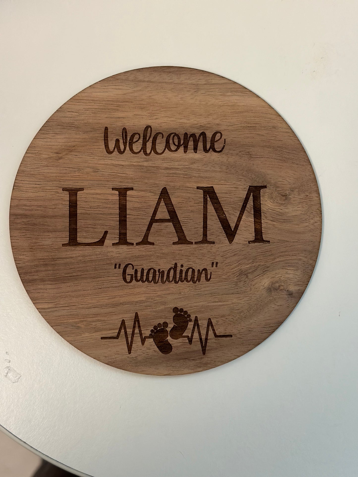 Birth announcement plaques (double or single sided)