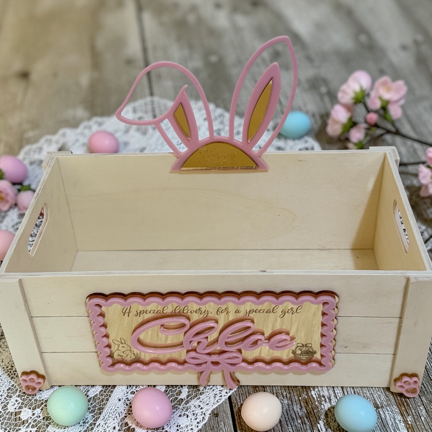 Personalised luxury Easter crates