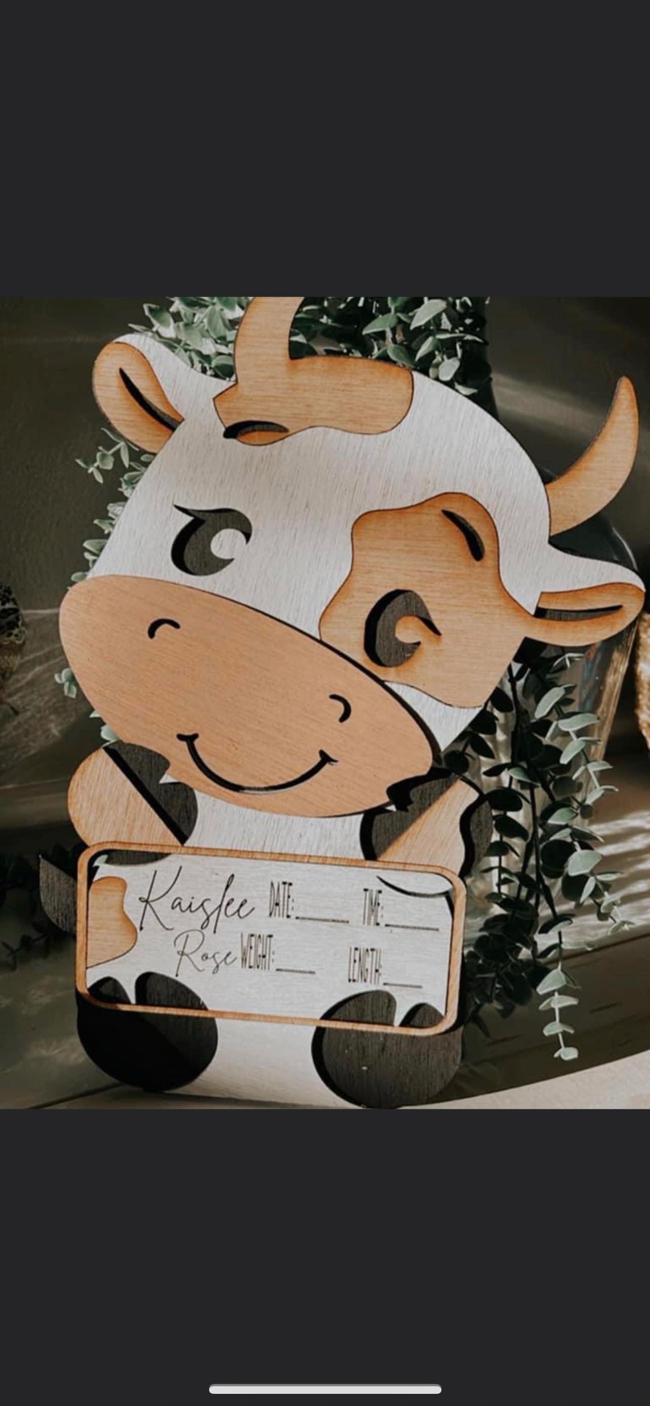 Birth announcement plaques (double or single sided)