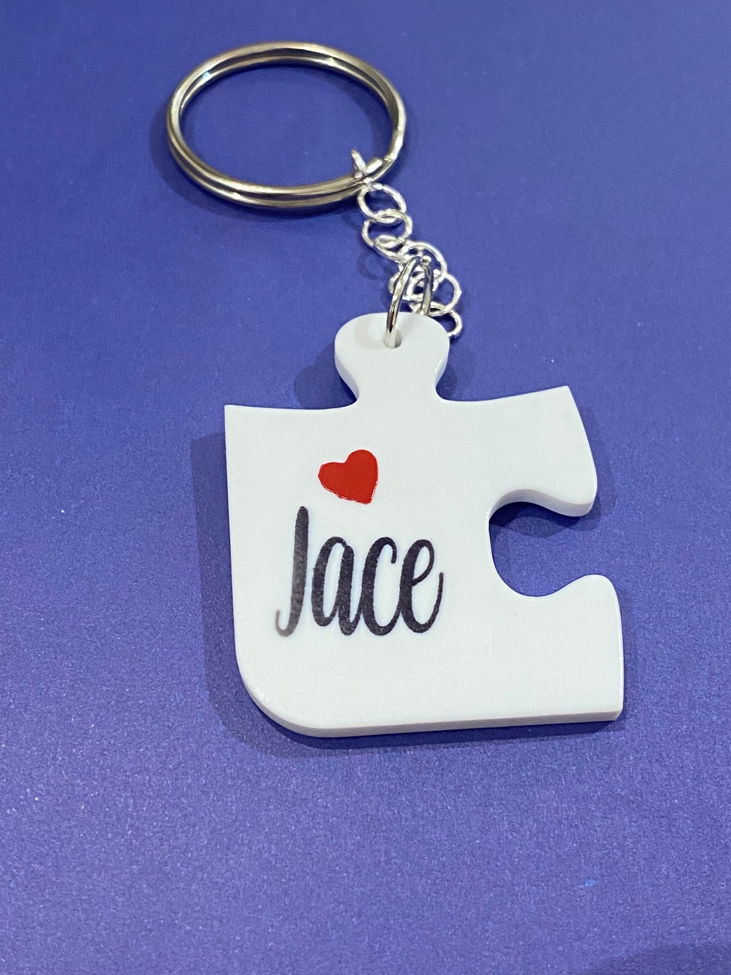 Puzzle piece keyring