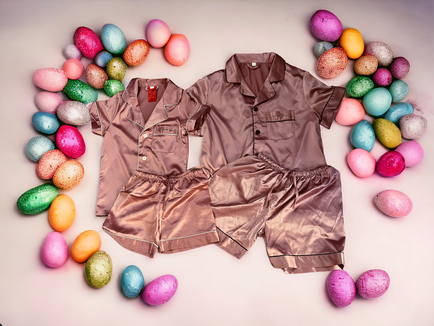 Satin PJ Set - Add a Theme