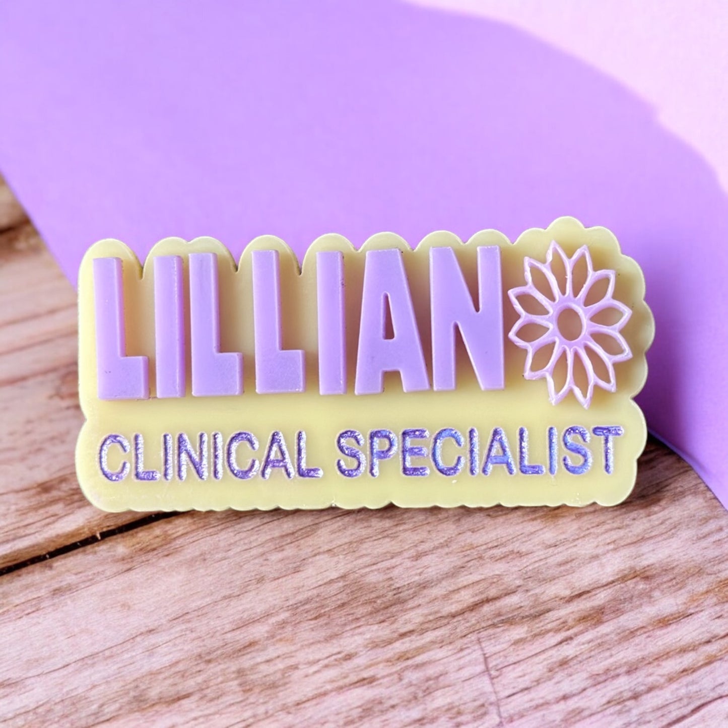 Personalised name badges (all styles)