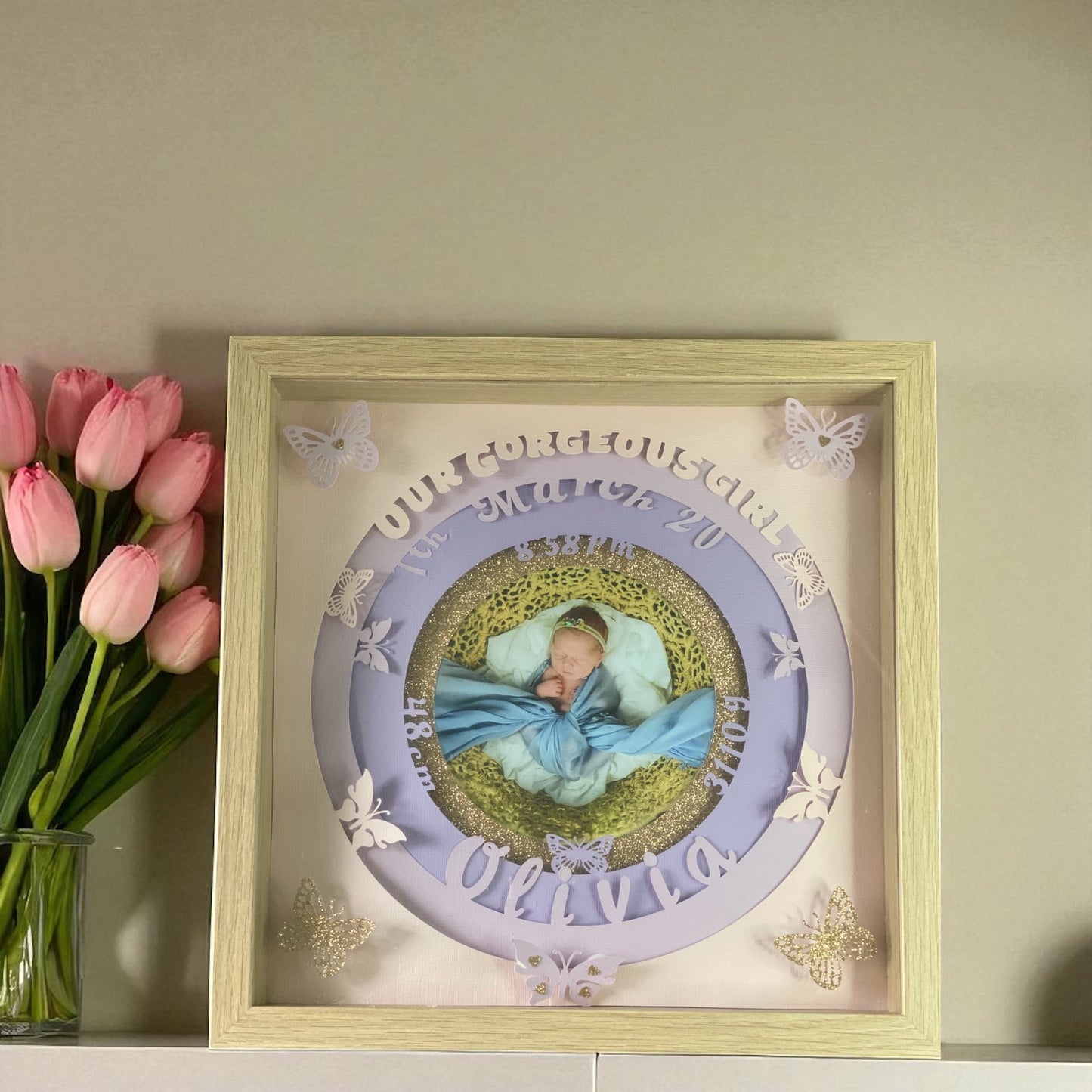 Birth Detail Shadow Box