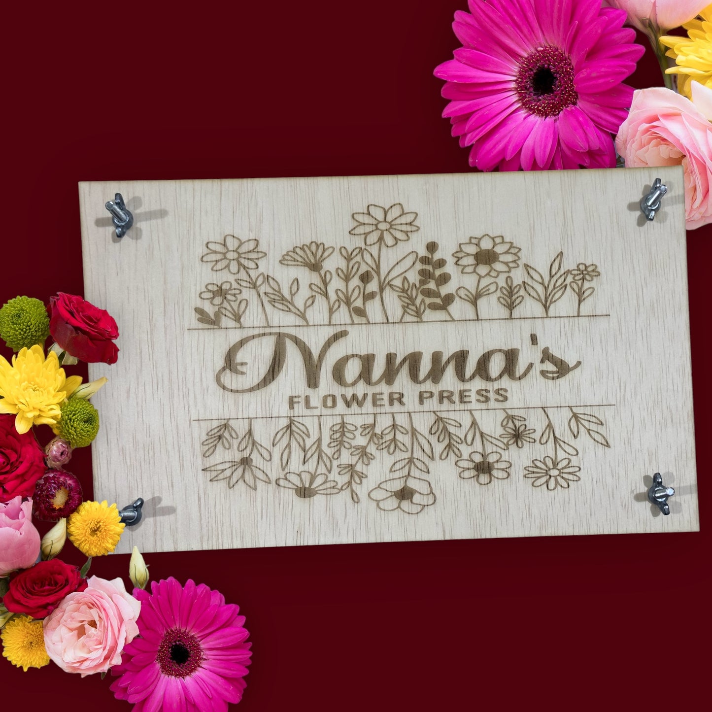 Personalised flower press