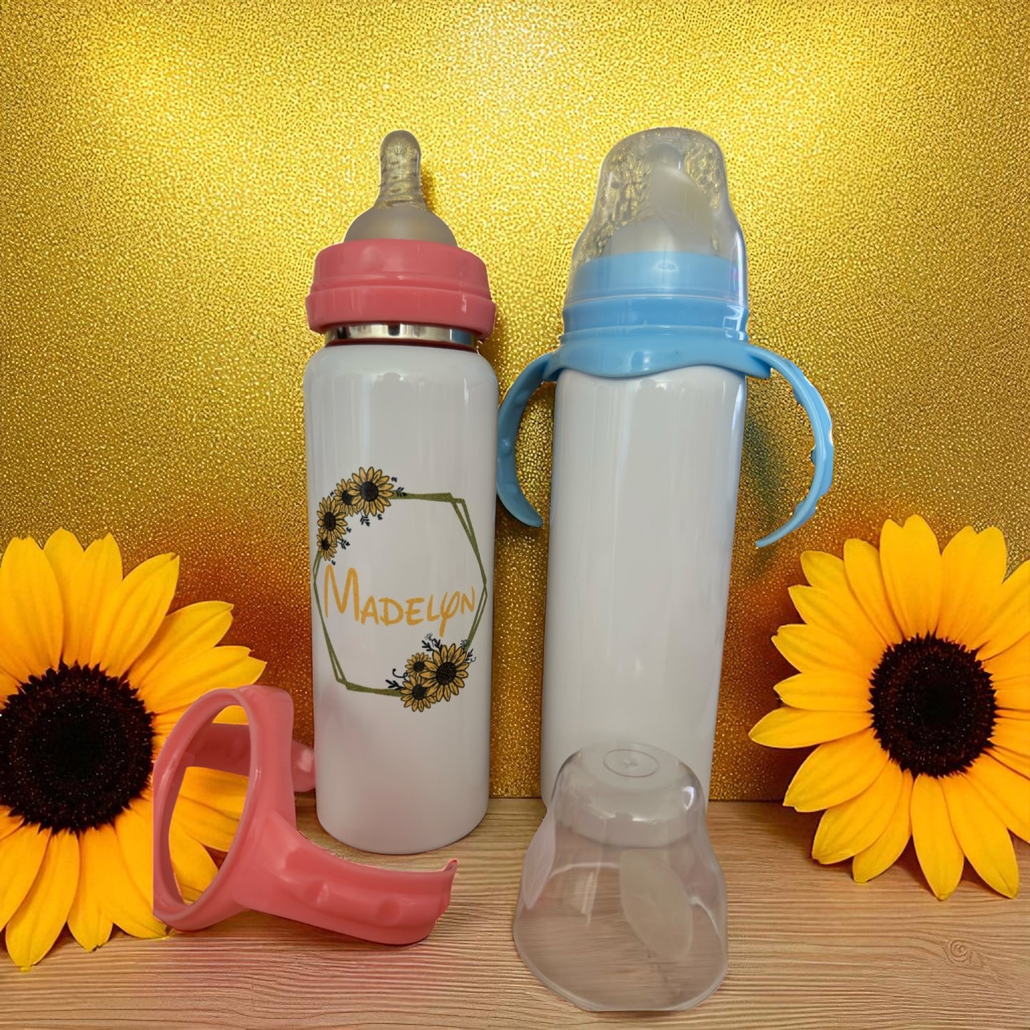 Personalised Stainless Steel Baby Bottles