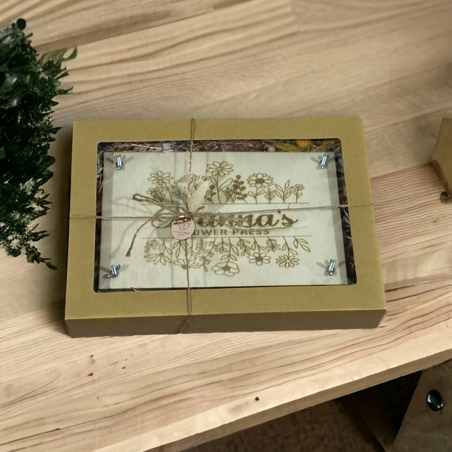 Personalised flower press
