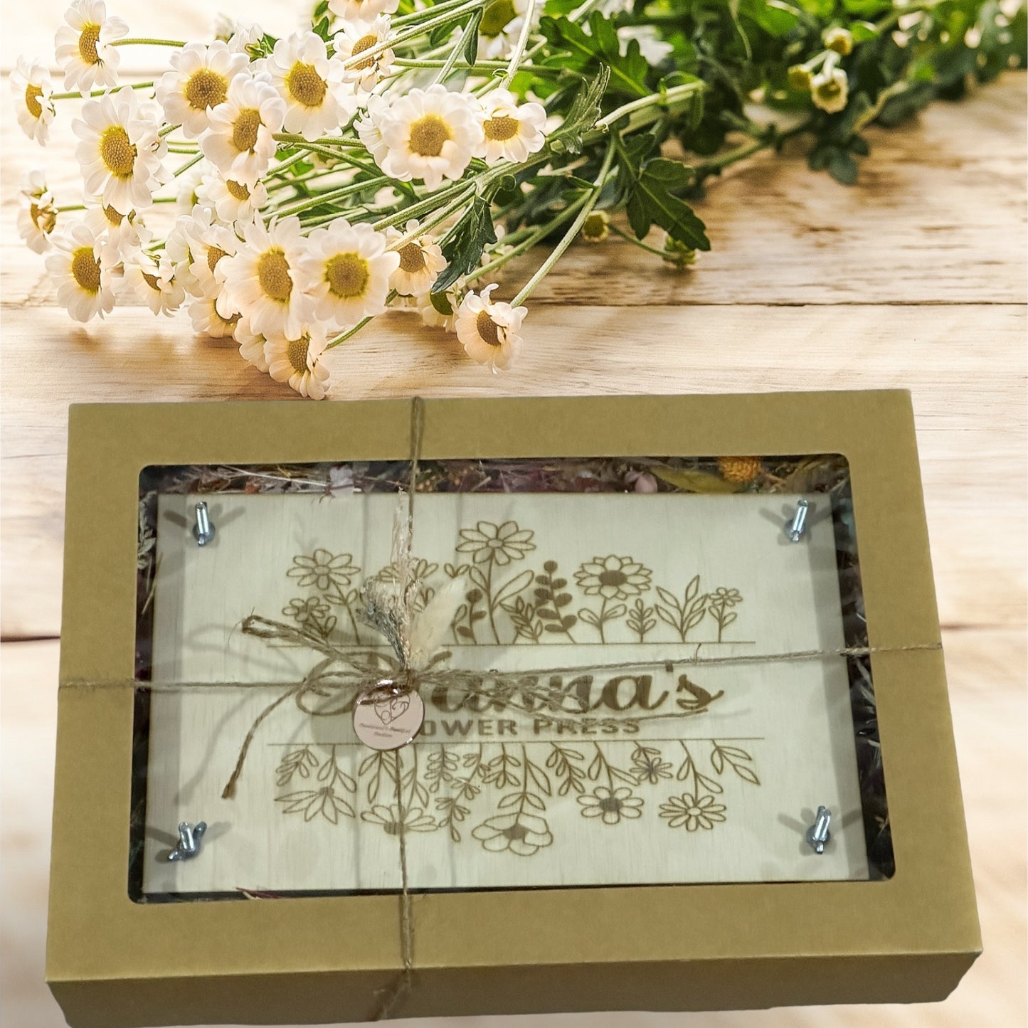 Personalised flower press