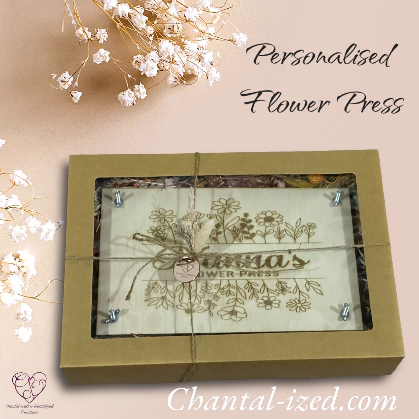 Personalised flower press