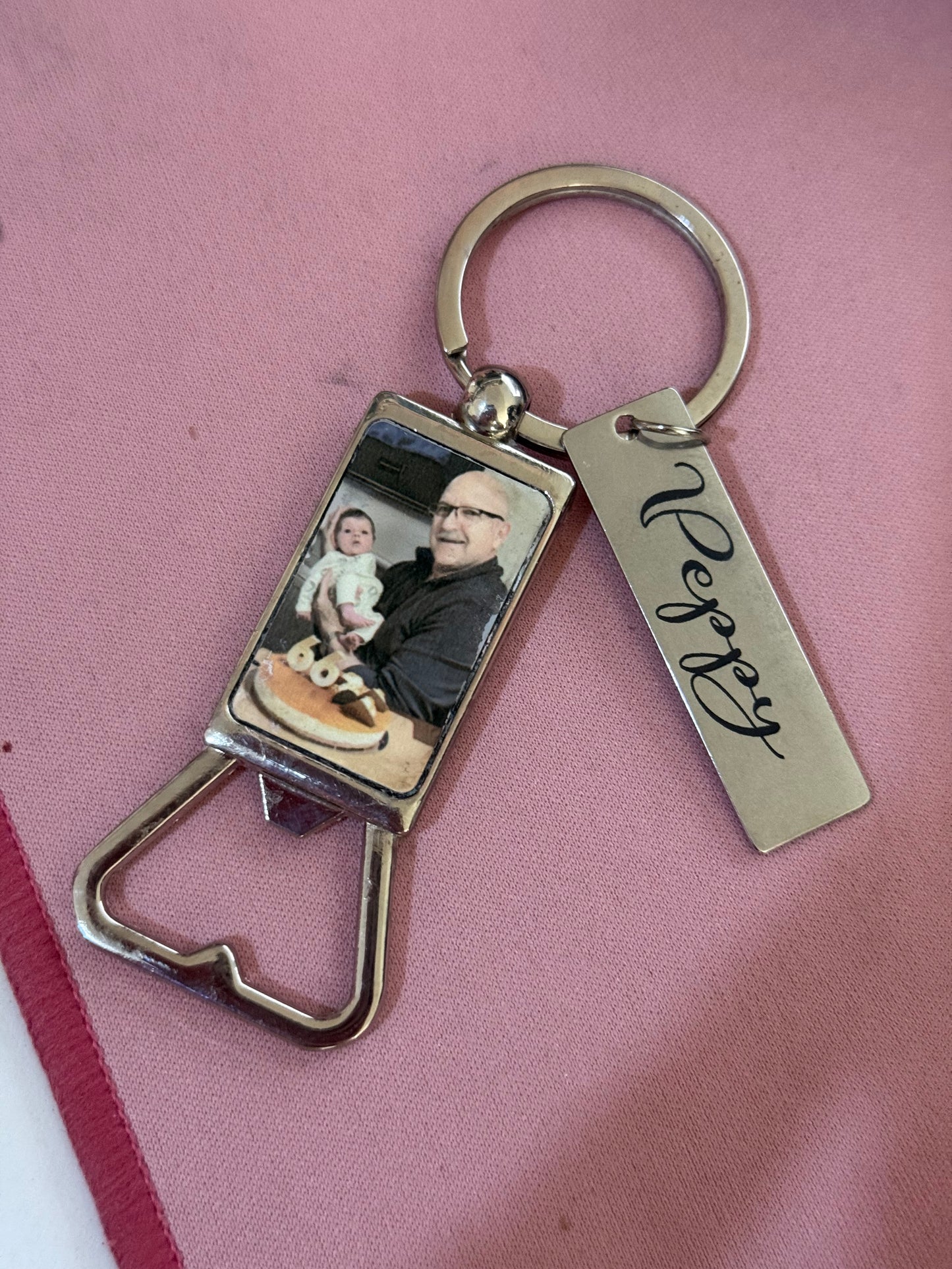 Personalised Key Rings - Acrylic, metal, wood, leather, stainless, bottle opener