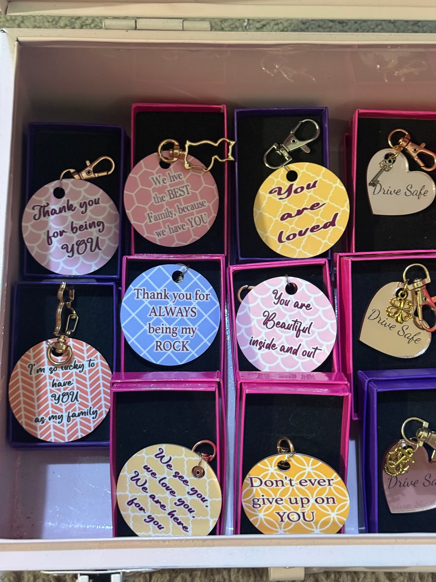 Personalised Key Rings - Acrylic, metal, wood, leather, stainless, bottle opener