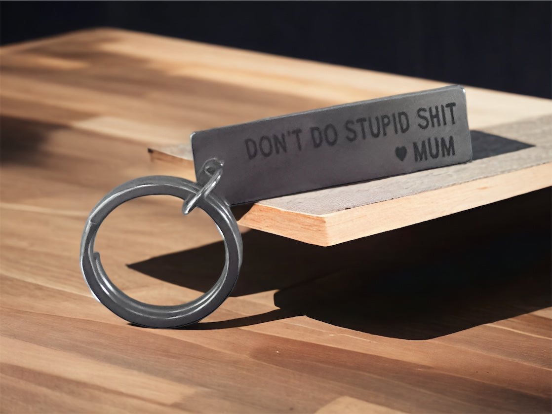 Personalised Key Rings - Acrylic, metal, wood, leather, stainless, bottle opener