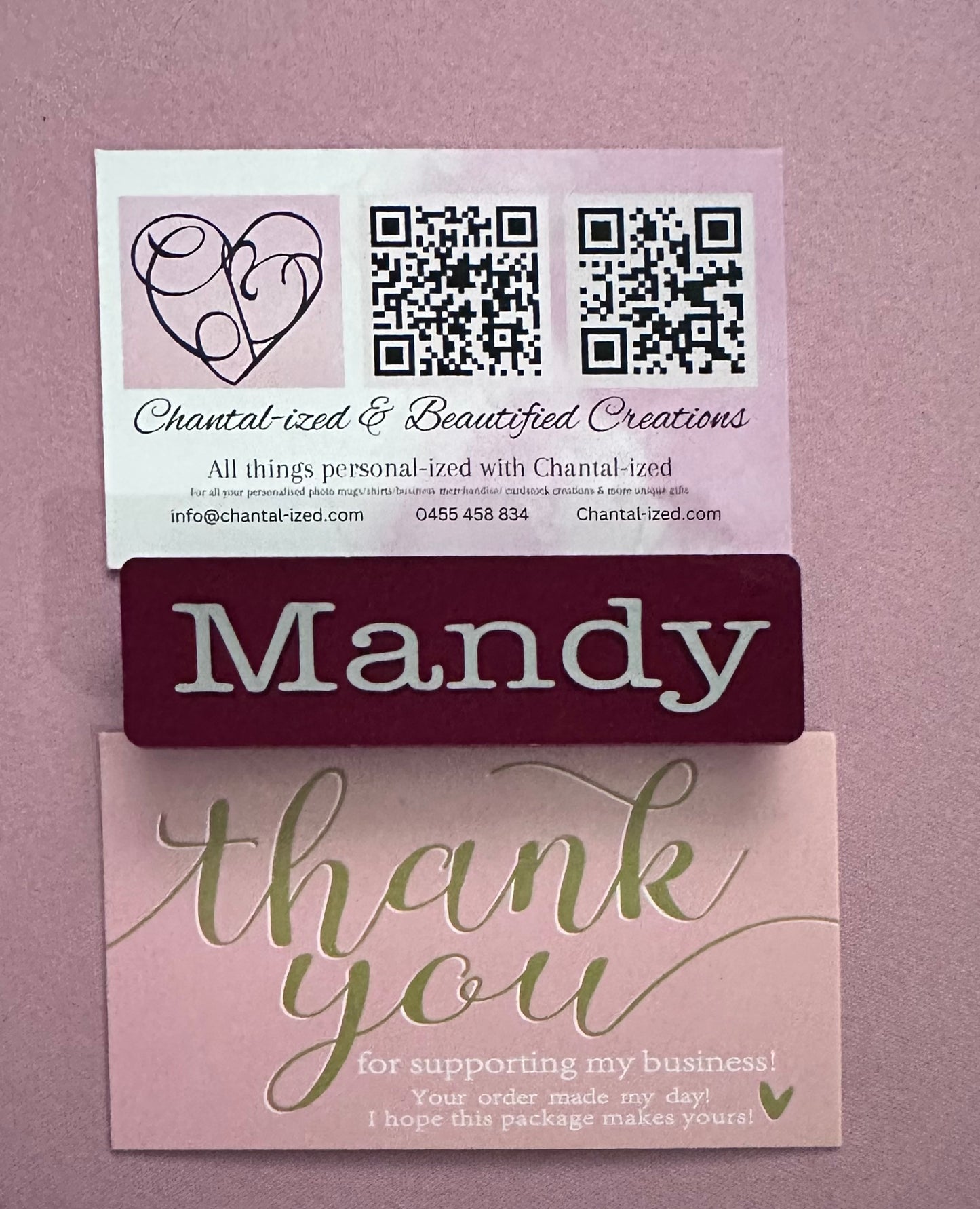 Personalised name badges (all styles)