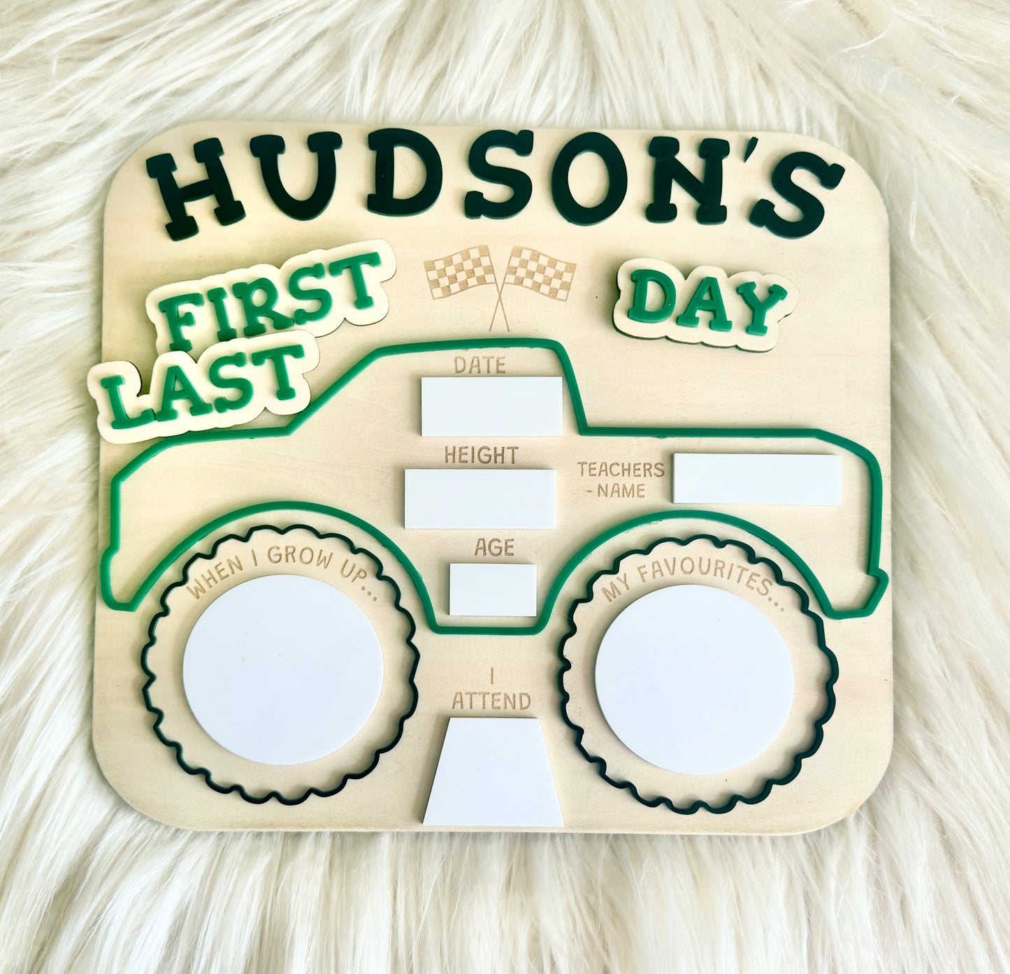 First day & last day of school or daycare boards