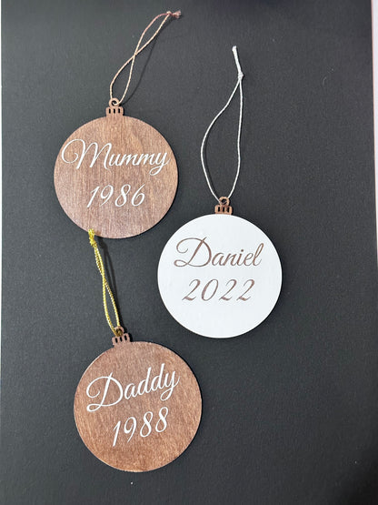 Personalised Ornaments