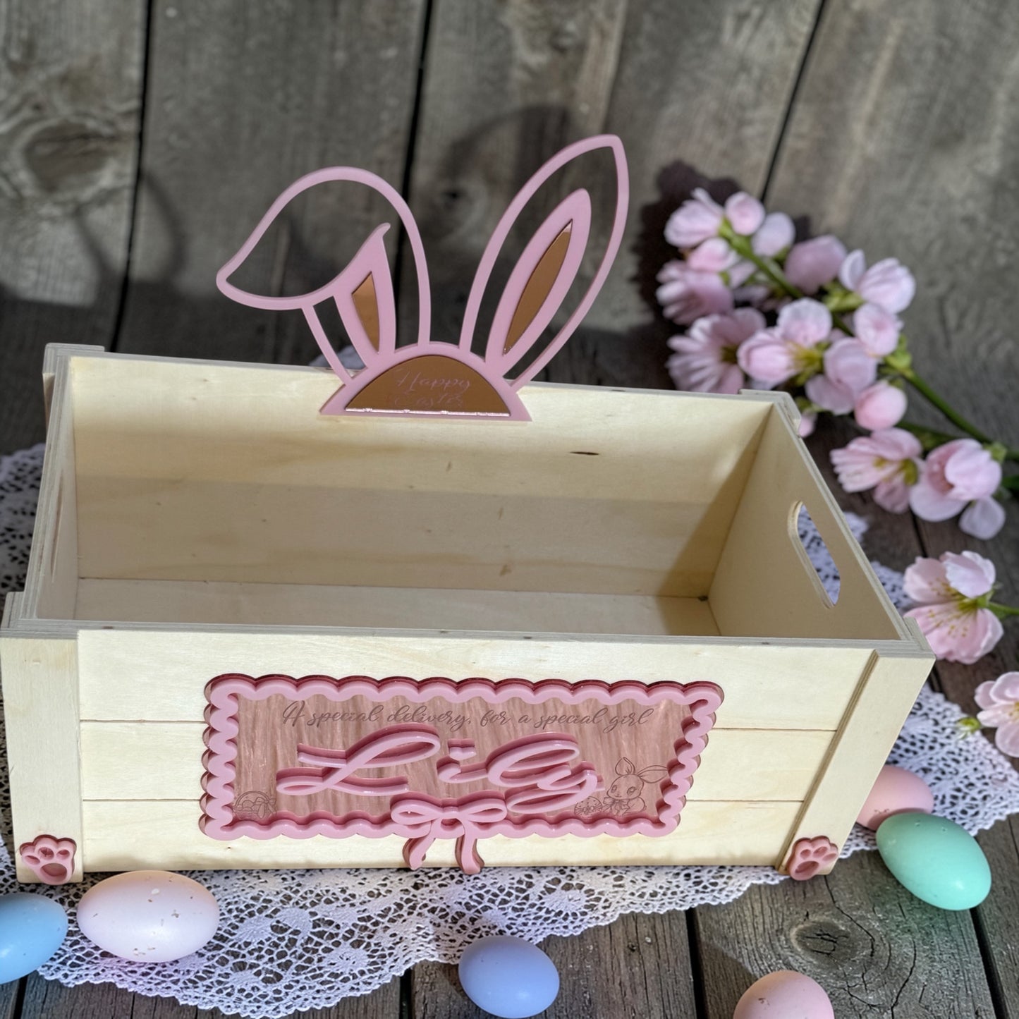 Personalised luxury Easter crates