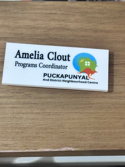Personalised name badges (all styles)