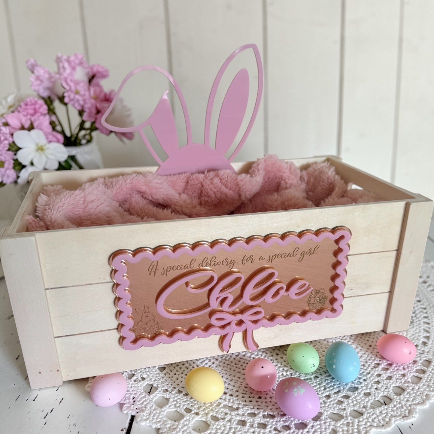 Personalised luxury Easter crates