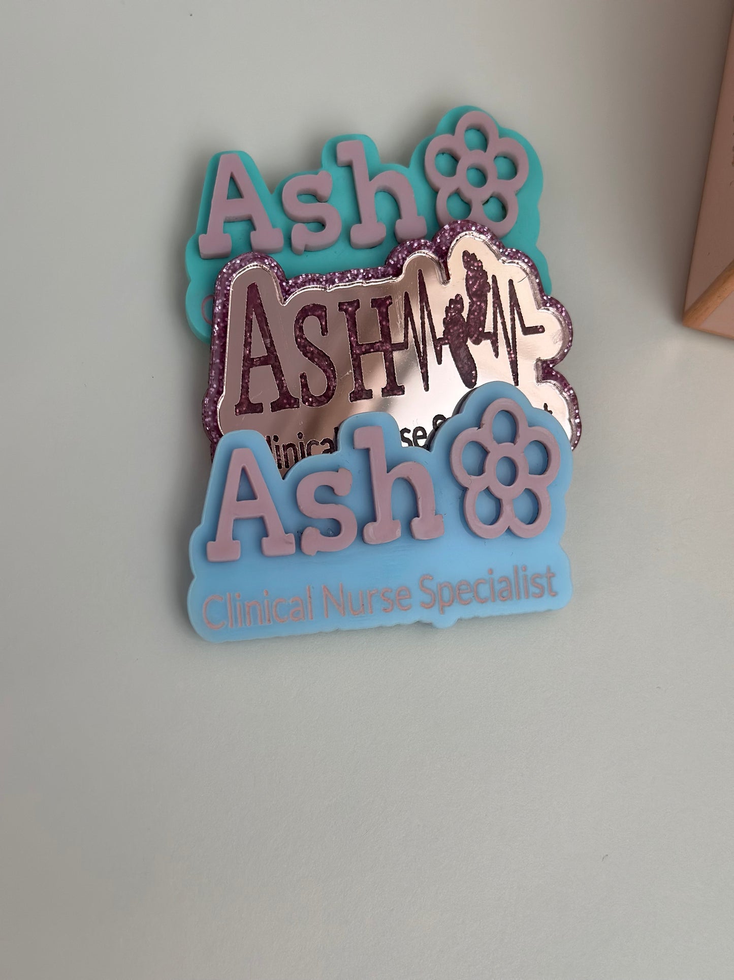 Personalised name badges (all styles)