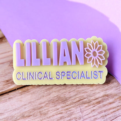 Personalised name badges (all styles)