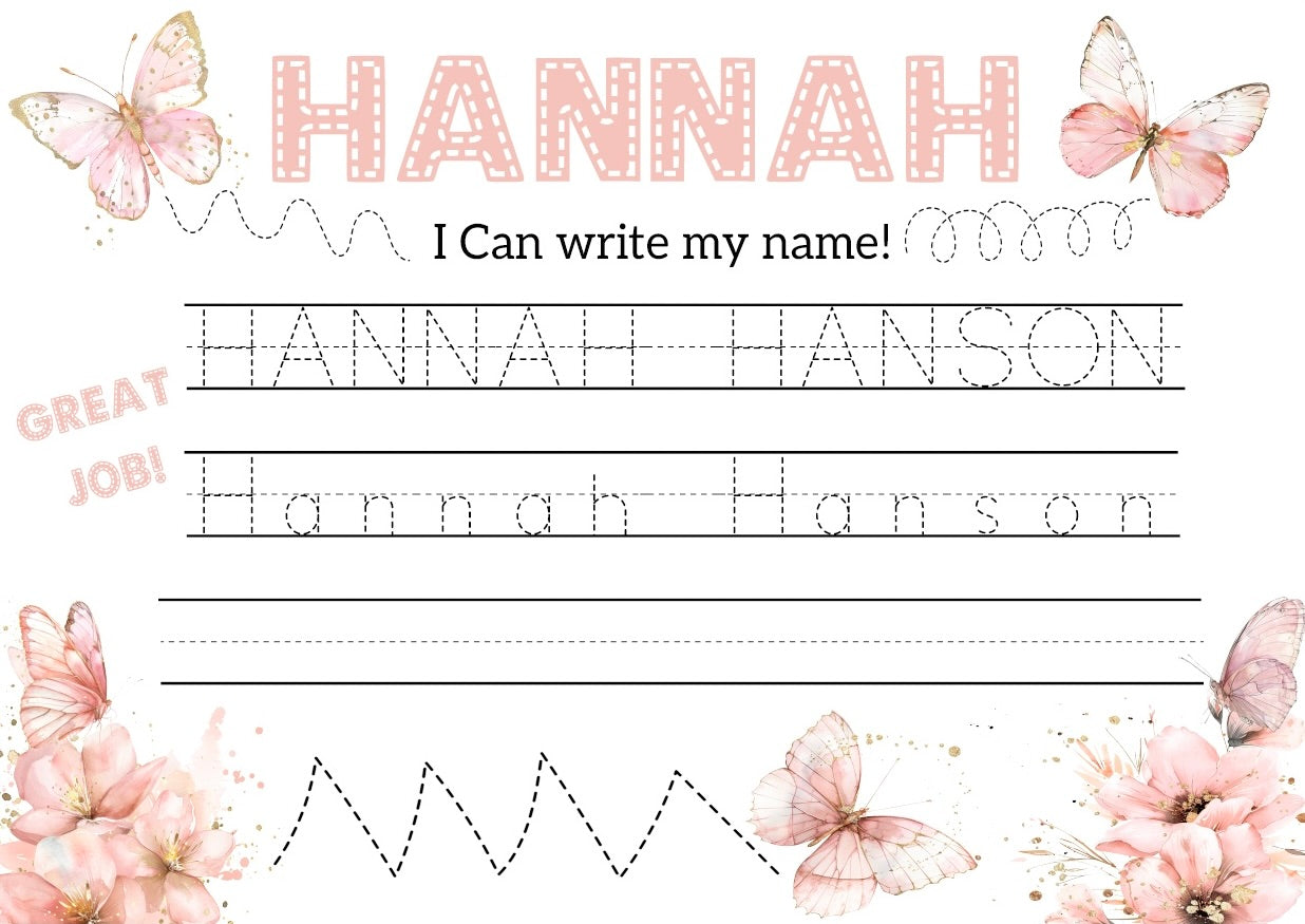 Learn to write - Personalised name boards