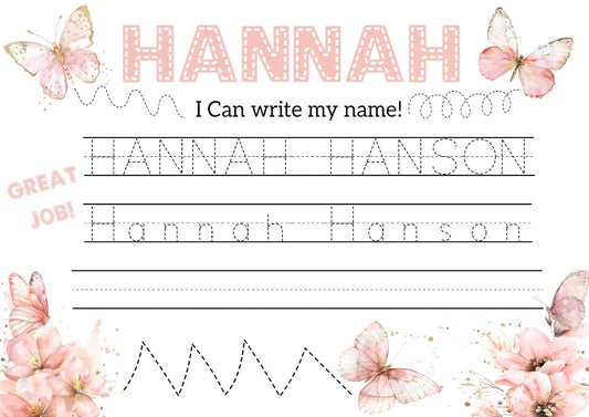 Learn to write - Personalised name boards