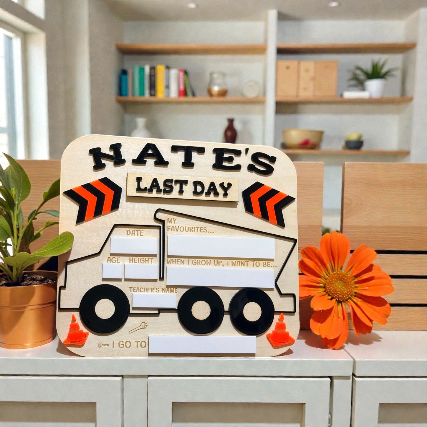 First day & last day of school or daycare boards