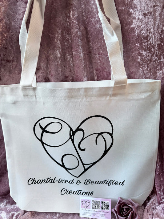 Personalised Deluxe Tote Bag with Zip