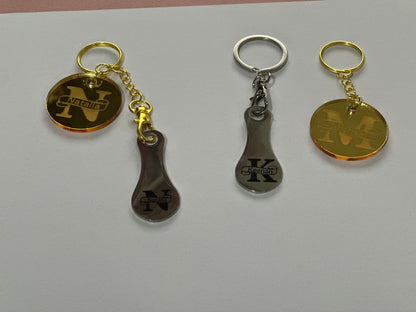 Personalised Key Rings - Acrylic, metal, wood, leather, stainless, bottle opener