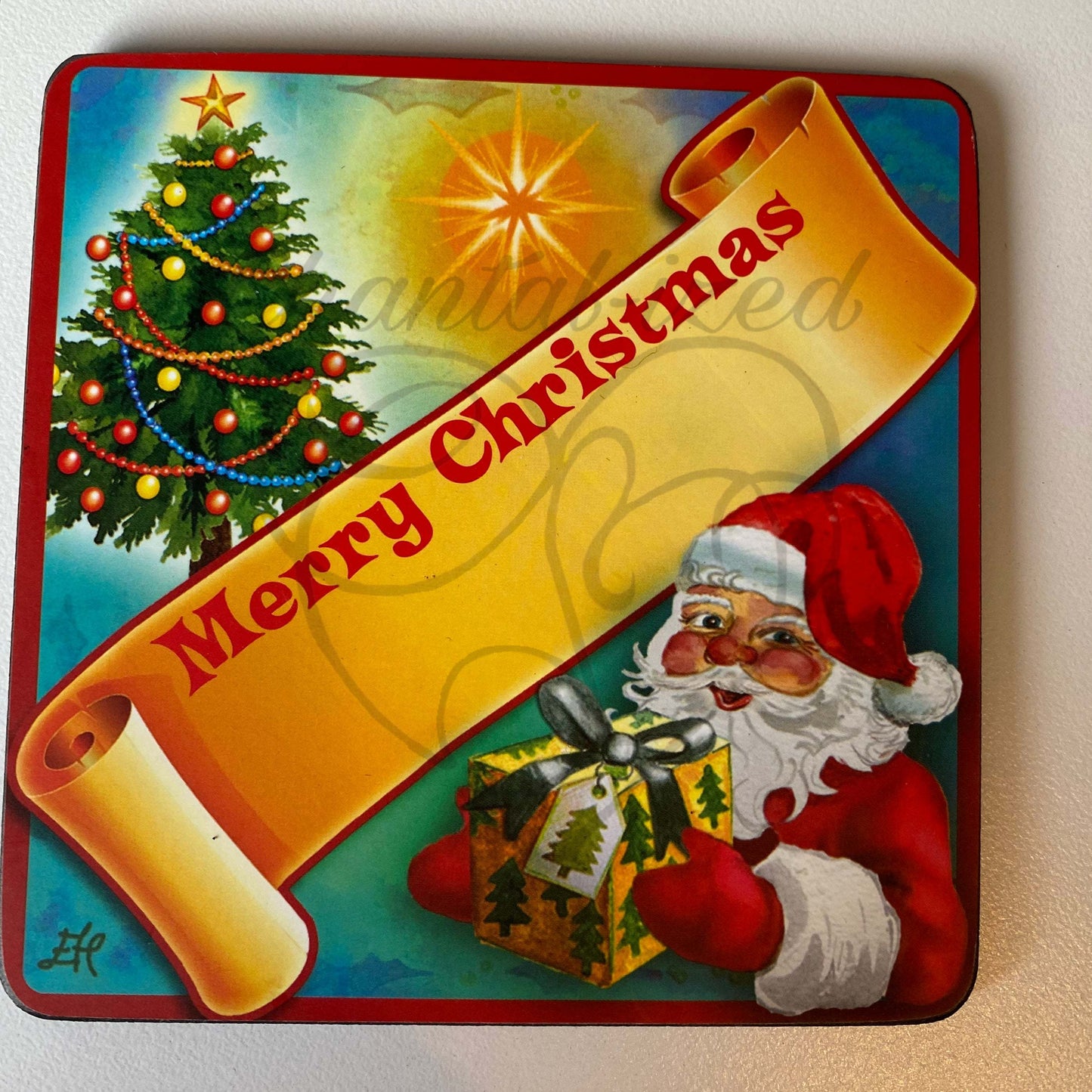 Personalised Christmas Coasters